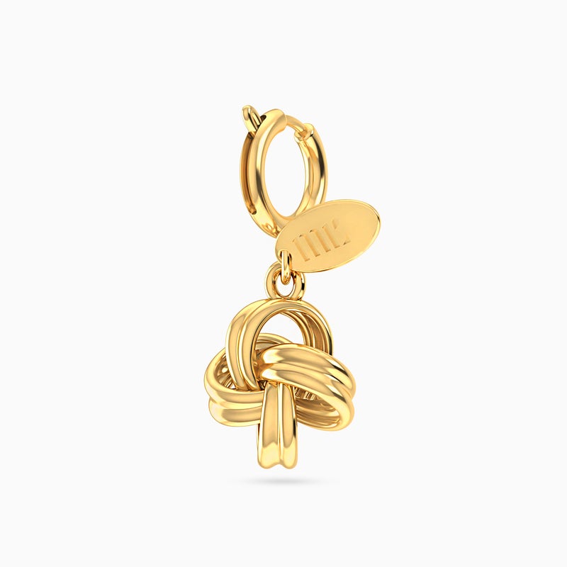 Miss L' by L'azurde Clover Knot Charm In 14K Gold - Image 3